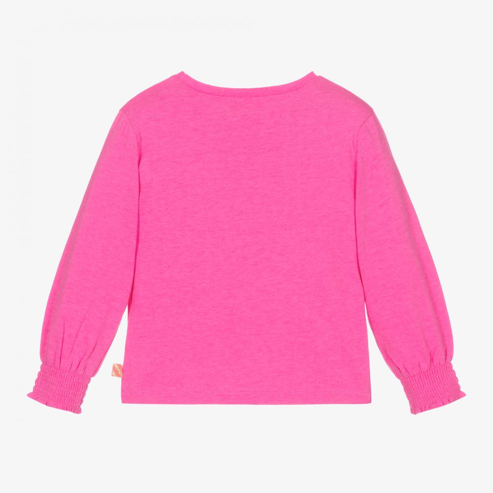 Billieblush-Girls Pink Cotton Jersey Top | Childrensalon Outlet