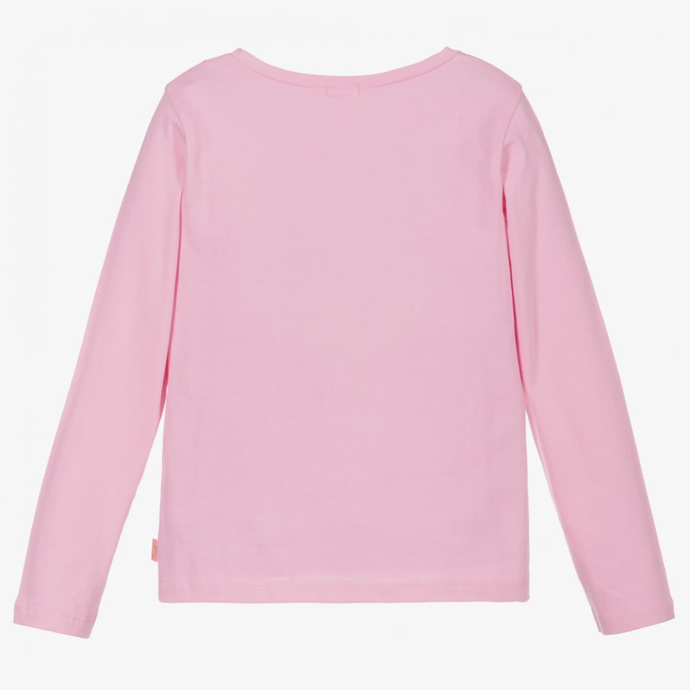 Billieblush-Girls Pink Cotton Jersey Top | Childrensalon Outlet