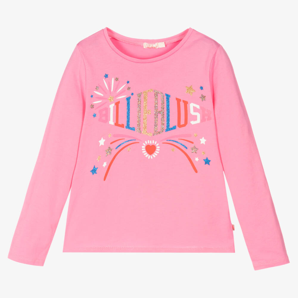 Billieblush - Haut rose en coton fille | Childrensalon