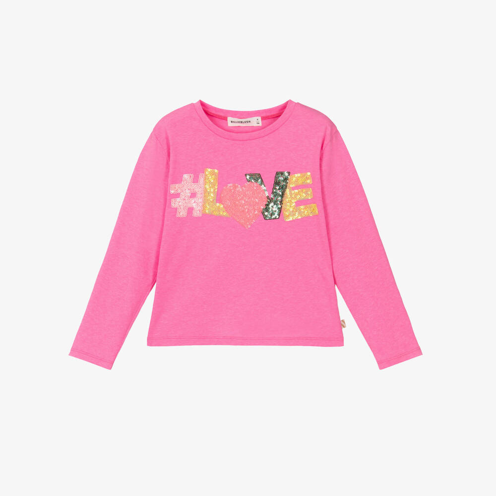 Billieblush-Рубашка с пайетками розовая для девочек | Childrensalon Outlet
