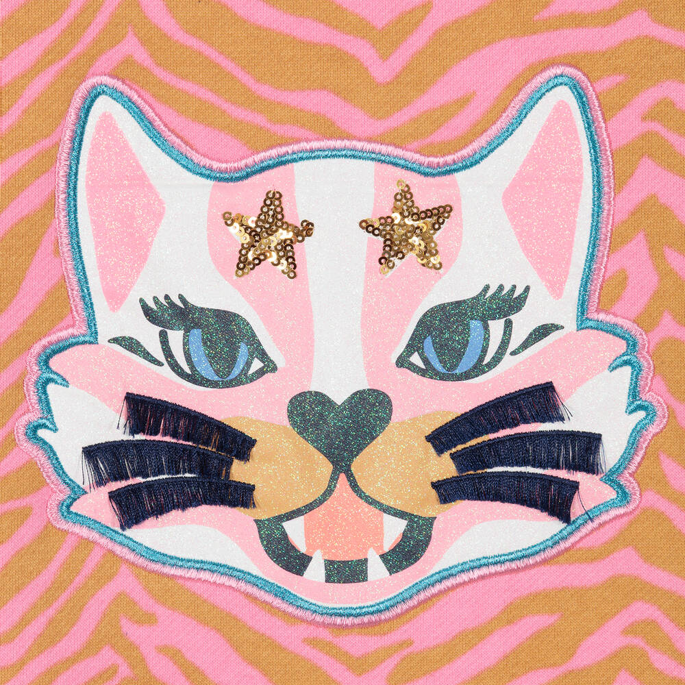 Billieblush-Girls Pink Cotton Sweatshirt | Childrensalon Outlet