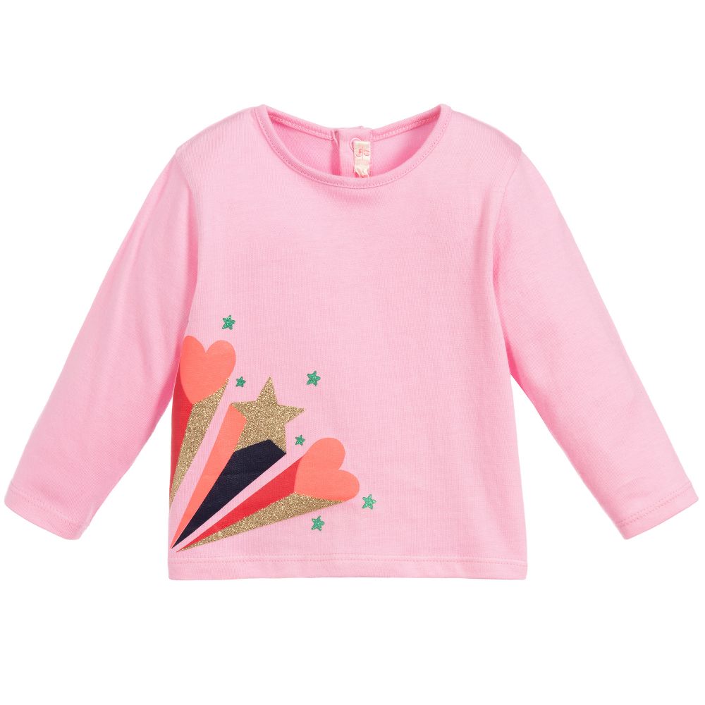 Billieblush - T-shirt rose en coton Fille | Childrensalon