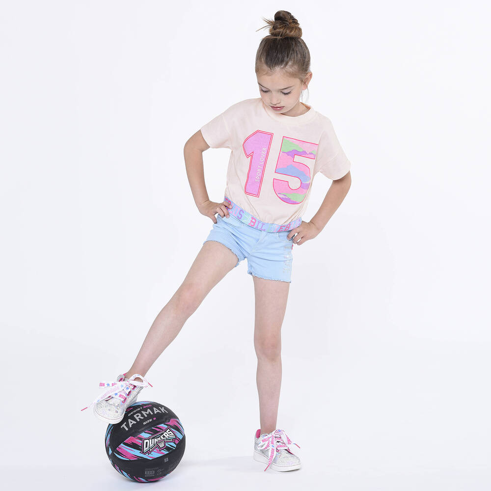 Billieblush-Розовая хлопковая футболка | Childrensalon Outlet