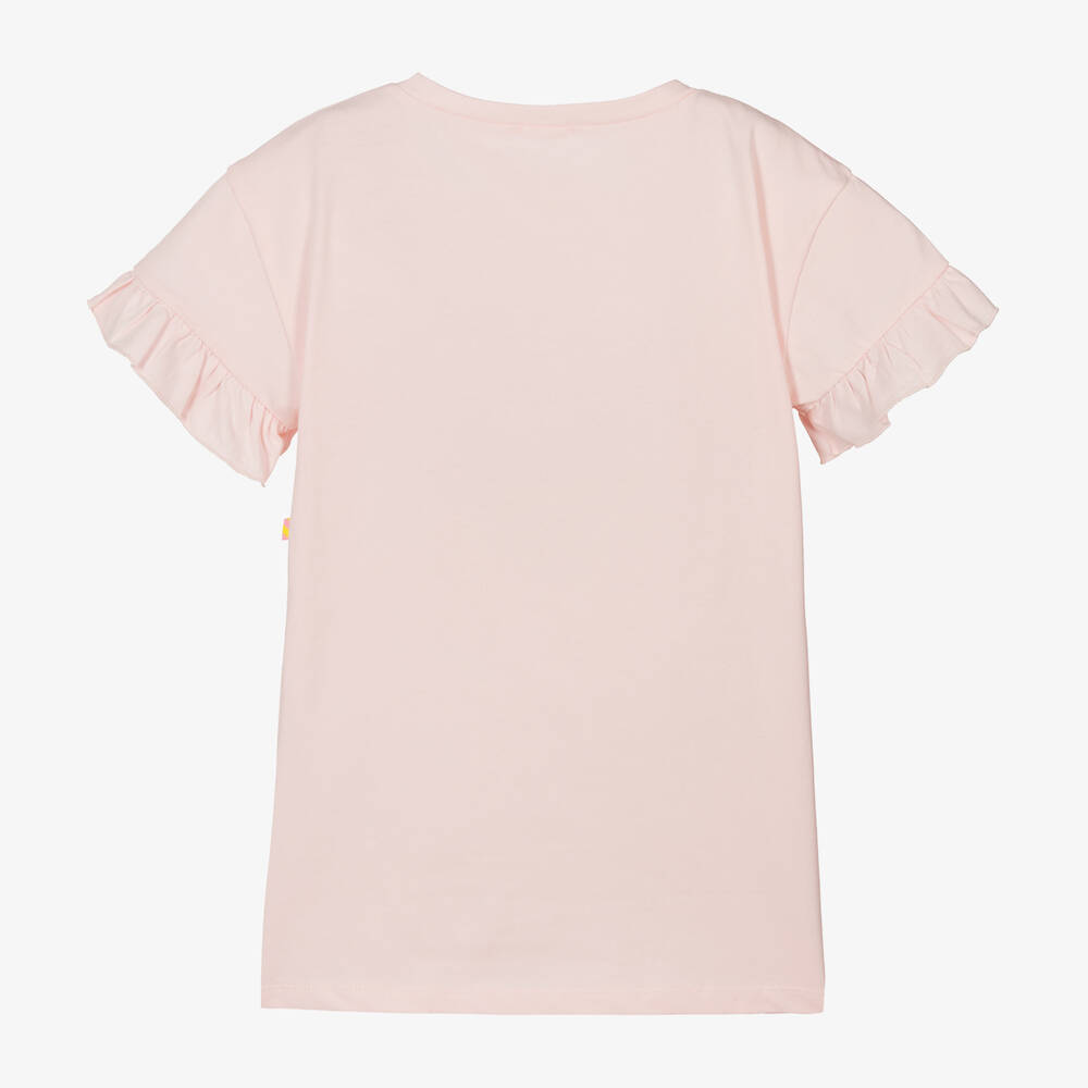 Billieblush-Girls Pink Cotton T-Shirt Dress | Childrensalon Outlet