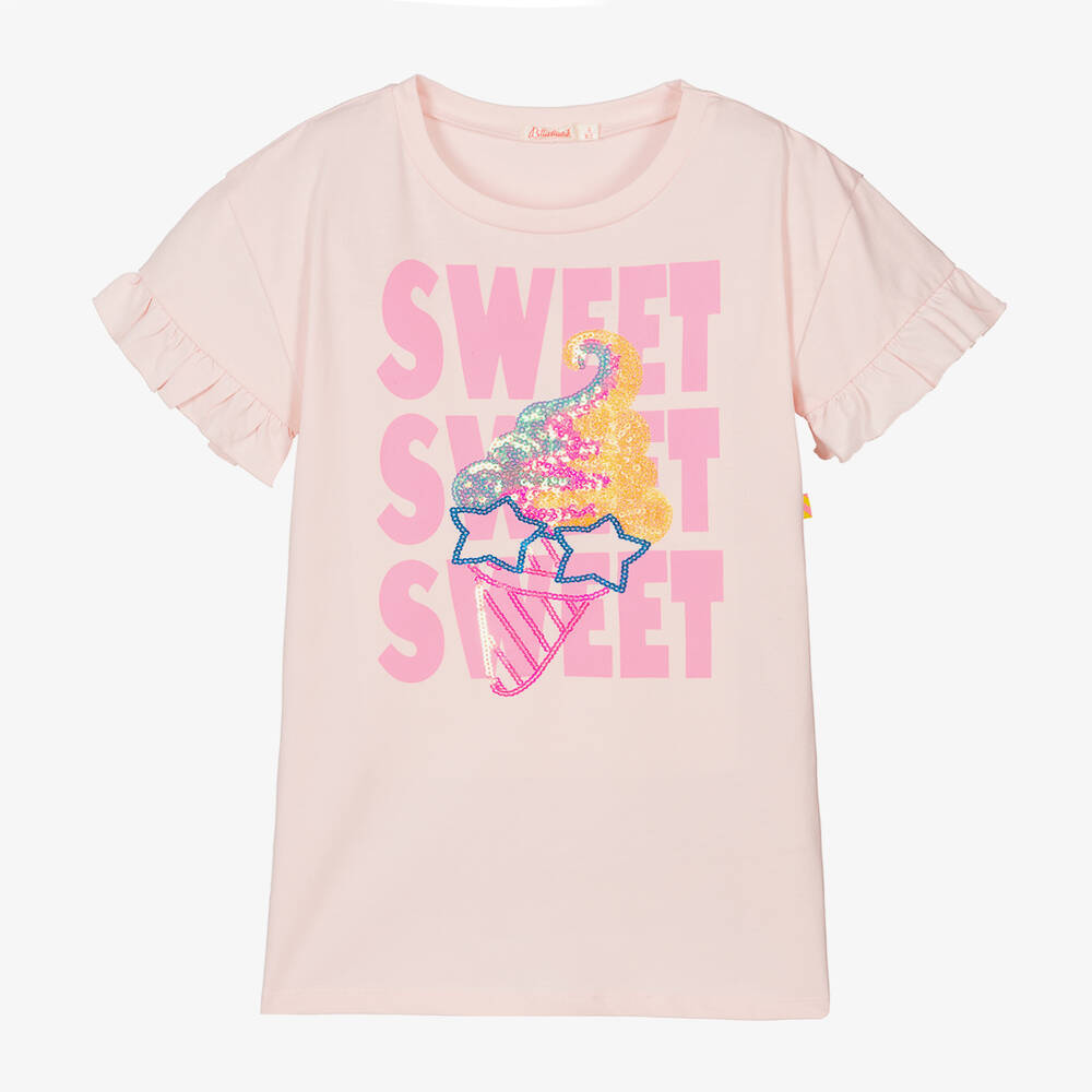 Girls Pink Cotton T Shirt Dress