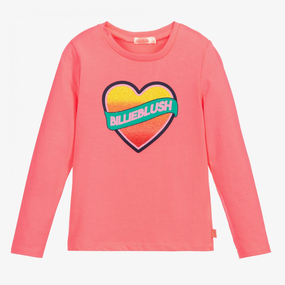 Billieblush - Girls Pink Cotton Top | Childrensalon