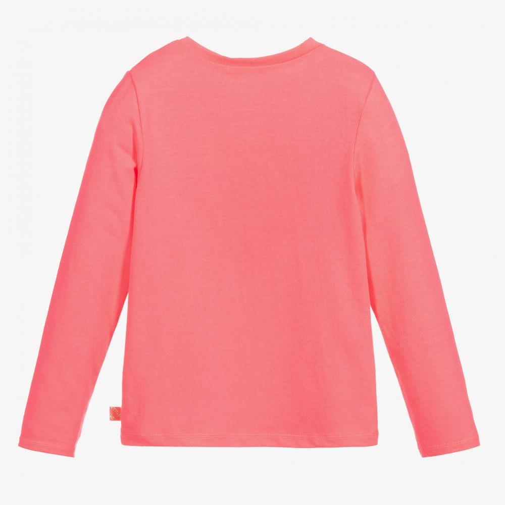 Billieblush-Girls Pink Cotton Top | Childrensalon Outlet
