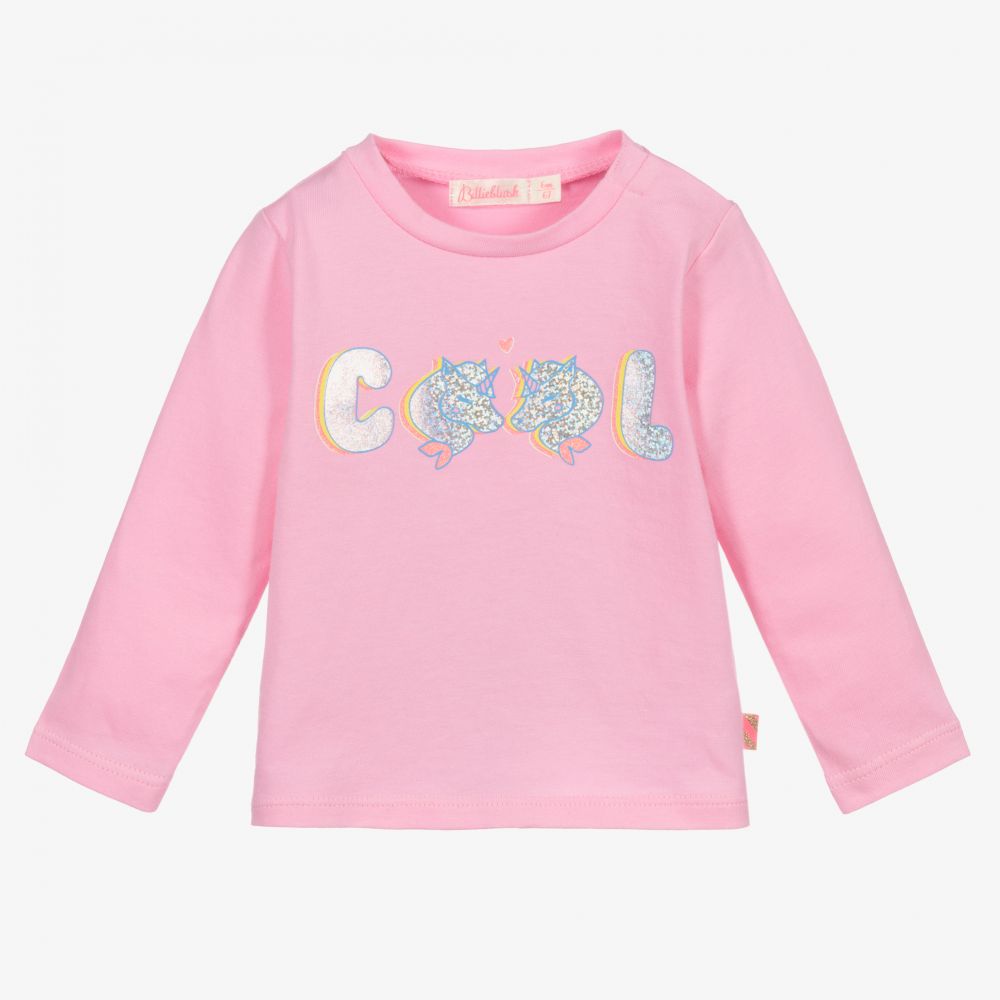 Billieblush - Haut rose en coton Fille | Childrensalon