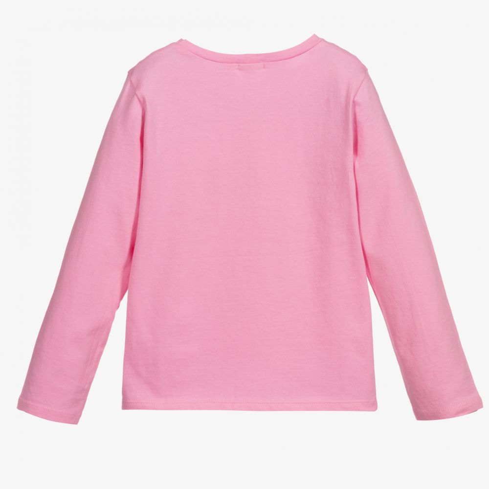 Billieblush-Girls Pink Cotton Top | Childrensalon Outlet