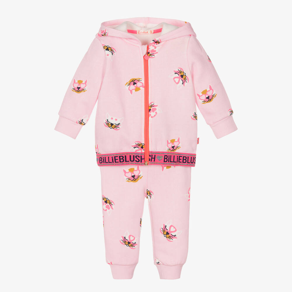 Billieblush - Розовый спортивный костюм из хлопка для девочек | Childrensalon