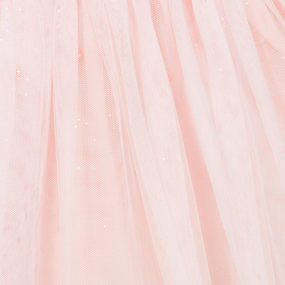 Billieblush-Girls Pink Cotton & Tulle Ice Lolly Dress | Childrensalon Outlet