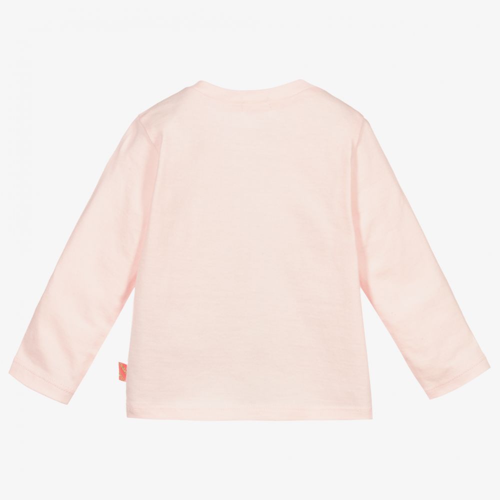 Billieblush-Розовый хлопковый топ с единорогом для девочек | Childrensalon Outlet