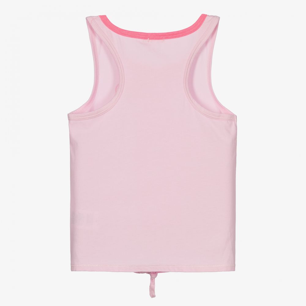 Billieblush-Girls Pink Cotton Vest Top | Childrensalon Outlet