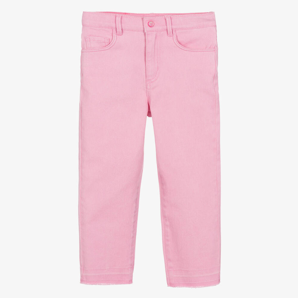 Billieblush - Girls Pink Denim Jeans | Childrensalon