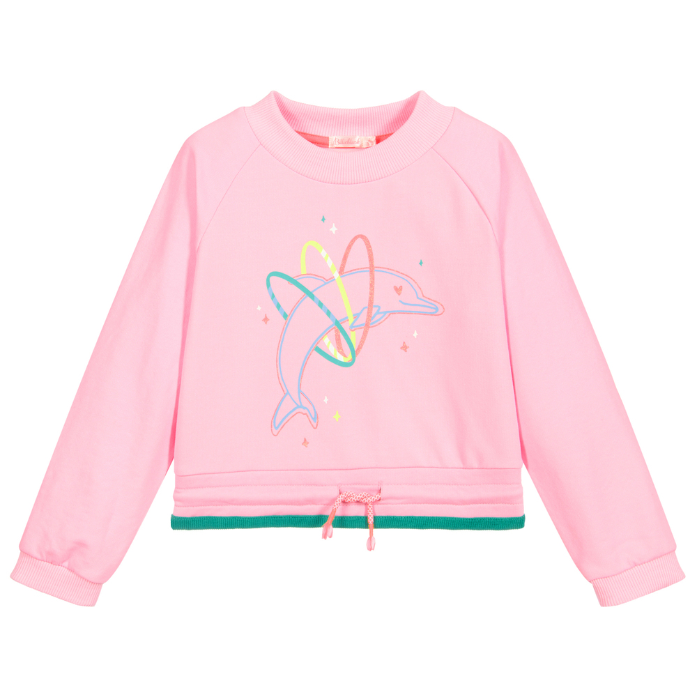 Billieblush - Rosa Delfin-Sweatshirt (M) | Childrensalon