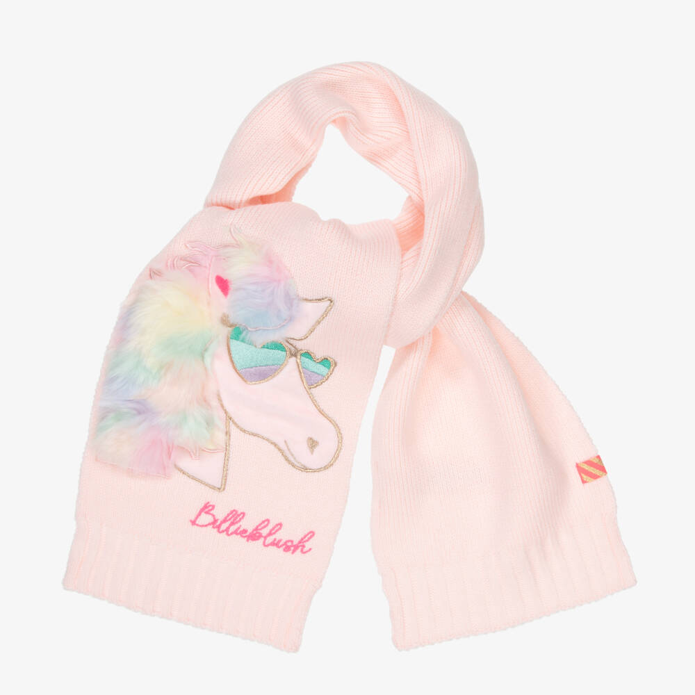 Billieblush-شال وردي ساحر محبوك للبنات | Childrensalon Outlet