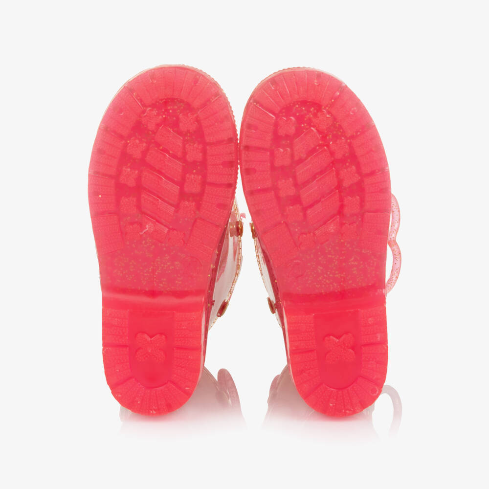 Billieblush-Girls Pink Glitter Rain Boots | Childrensalon Outlet