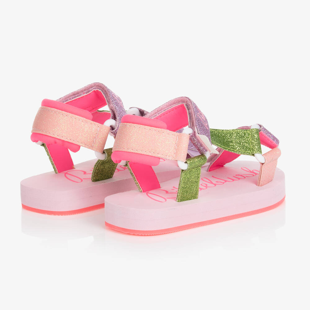 Billieblush-Girls Pink Glitter Sandals | Childrensalon Outlet