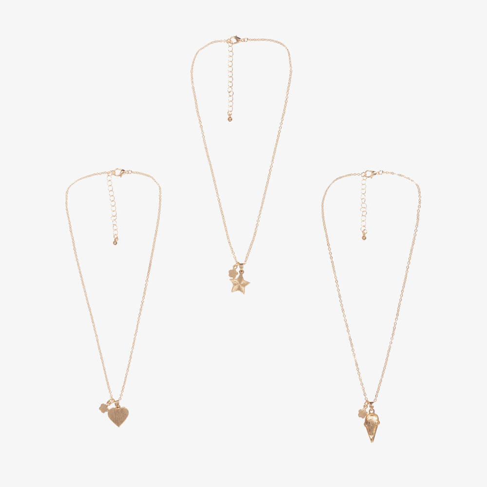Billieblush-Girls Pink & Gold Friendship Necklaces | Childrensalon Outlet