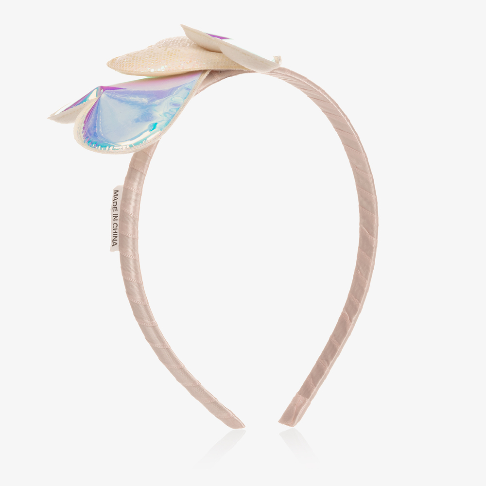 Billieblush - Girls Pink Heart Hairband | Childrensalon