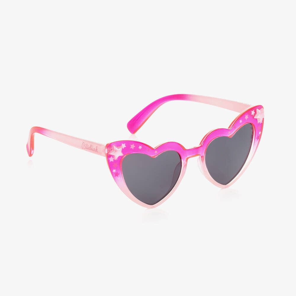 Girls Pink Heart Sunglasses UV400