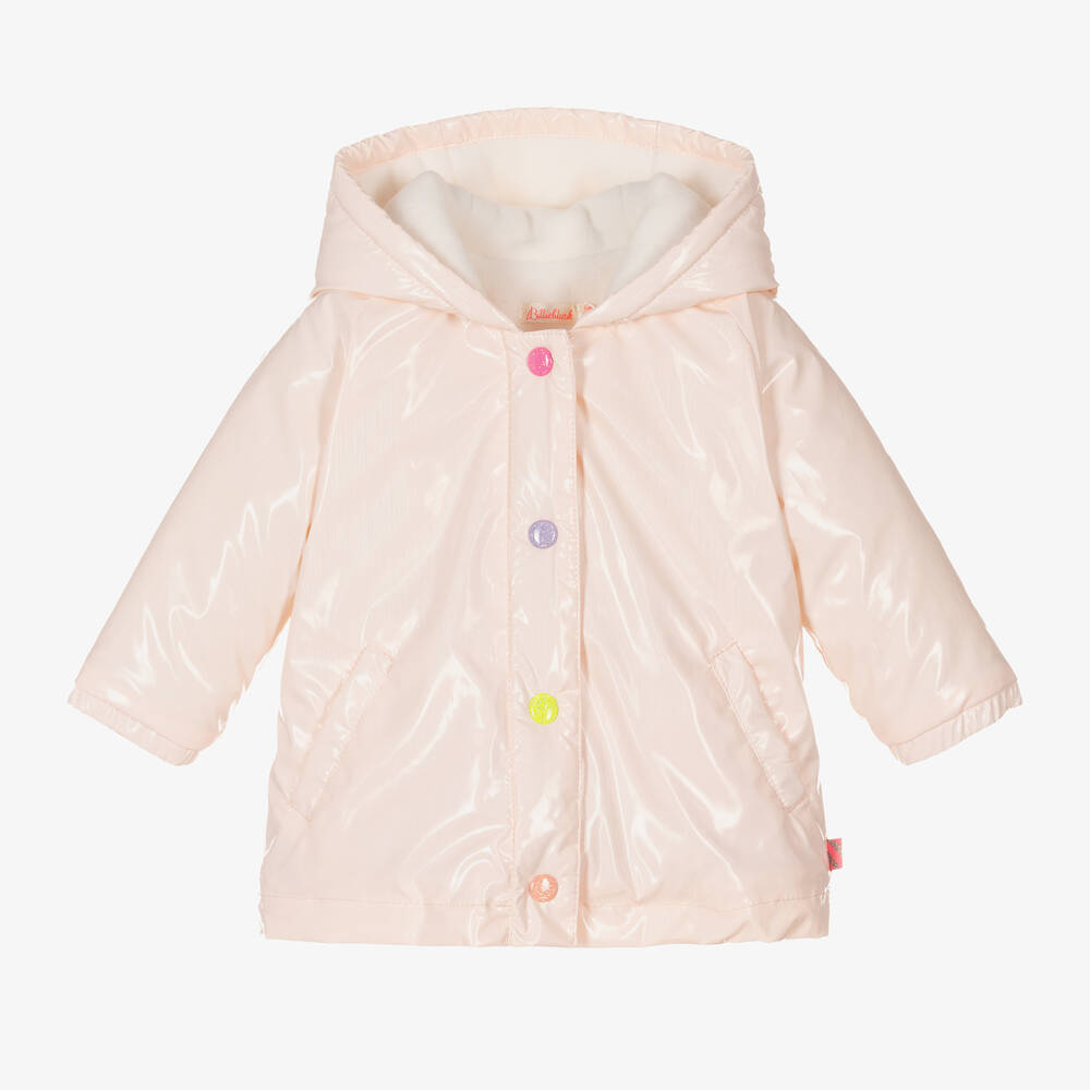 Billieblush Manteau a capuche rose fille Childrensalon Outlet