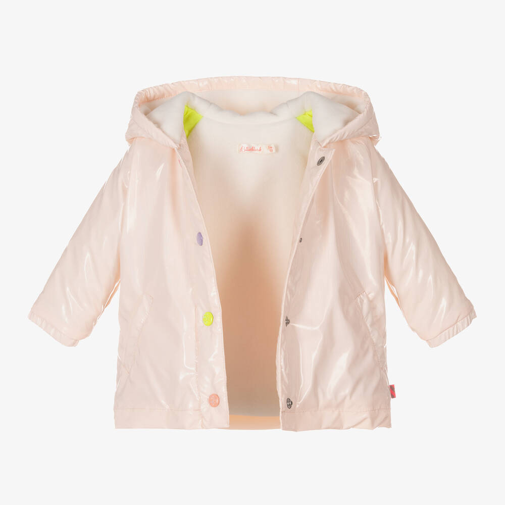 Billieblush Manteau a capuche rose fille Childrensalon Outlet