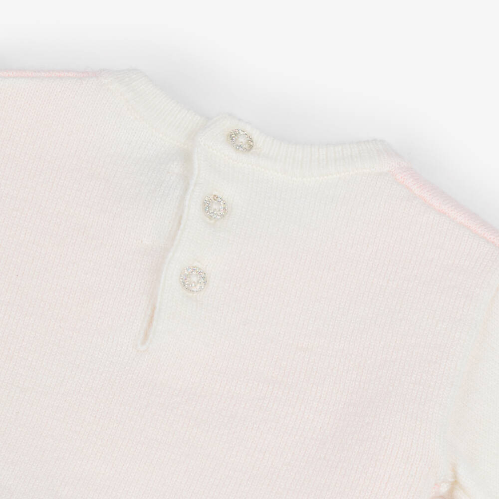 Billieblush-Girls Pink Knit and Tulle Dress | Childrensalon Outlet