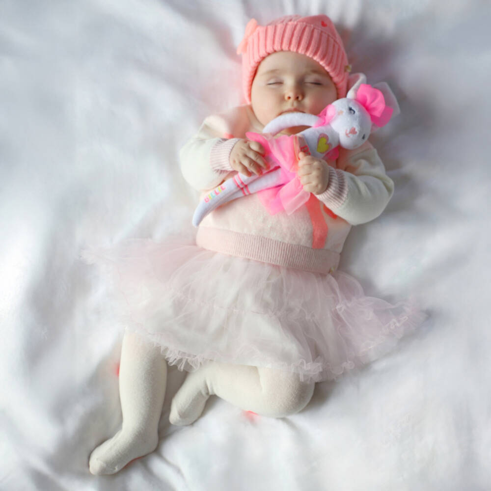Billieblush-Girls Pink Knit and Tulle Dress | Childrensalon Outlet