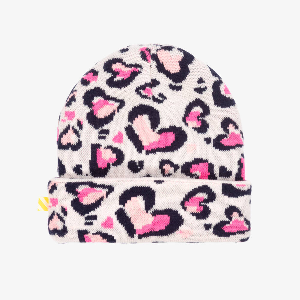 Billieblush-Шапка с леопардовым сердцем для девочек розовая | Childrensalon Outlet