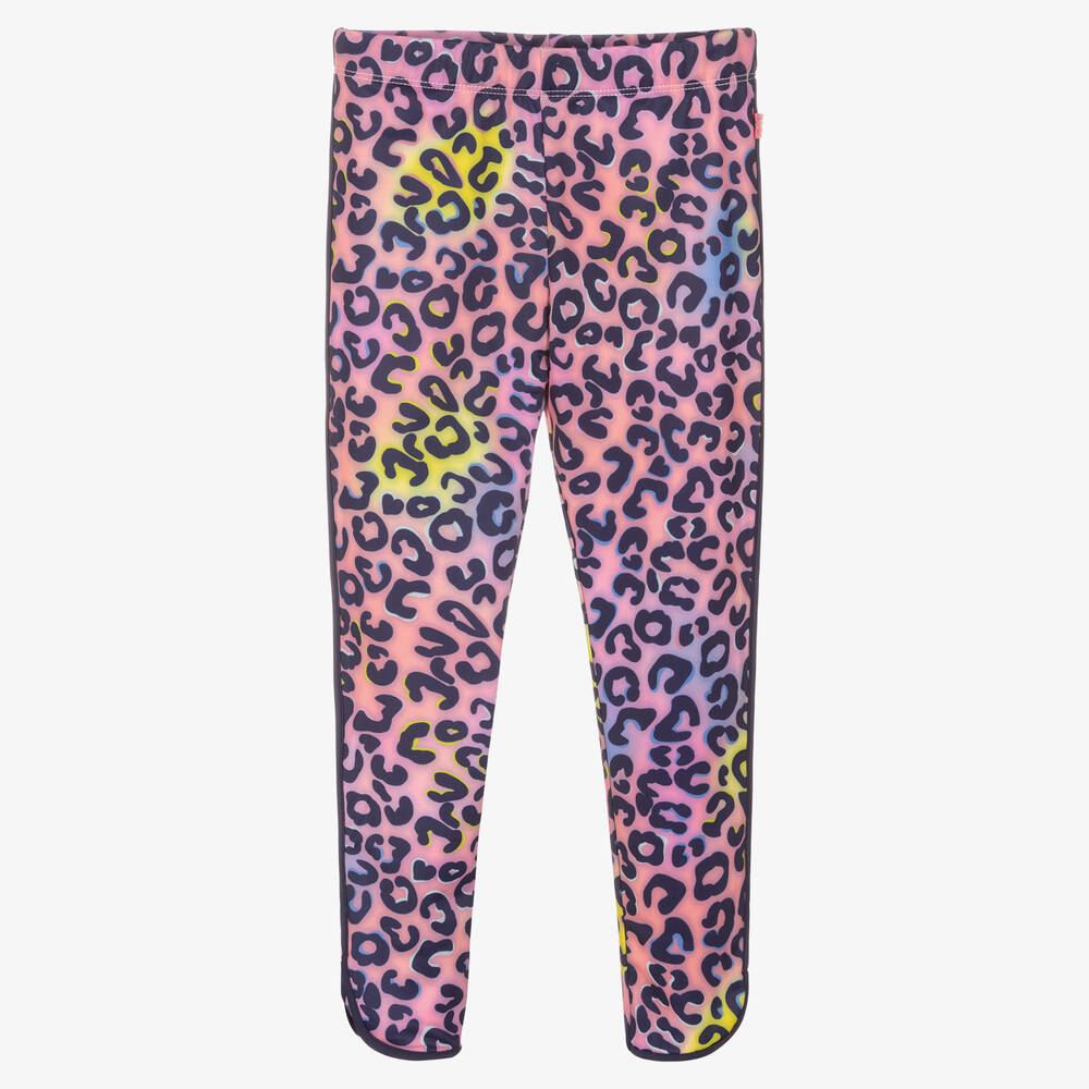 Billieblush-Girls Pink Leopard Leggings | Childrensalon Outlet