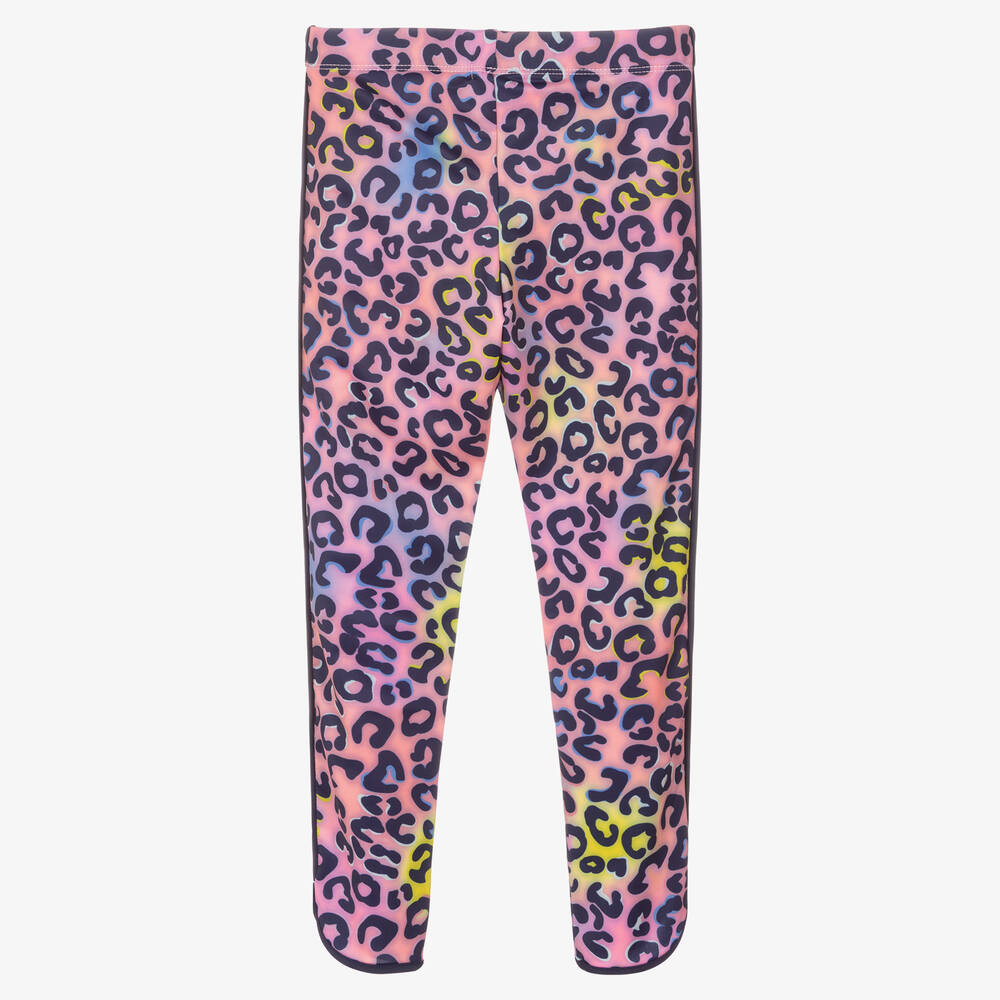 Billieblush Girls Pink Leopard Leggings Childrensalon Outlet