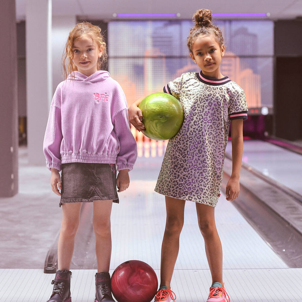 Billieblush-Розовое платье с леопардовым принтом для девочек | Childrensalon Outlet