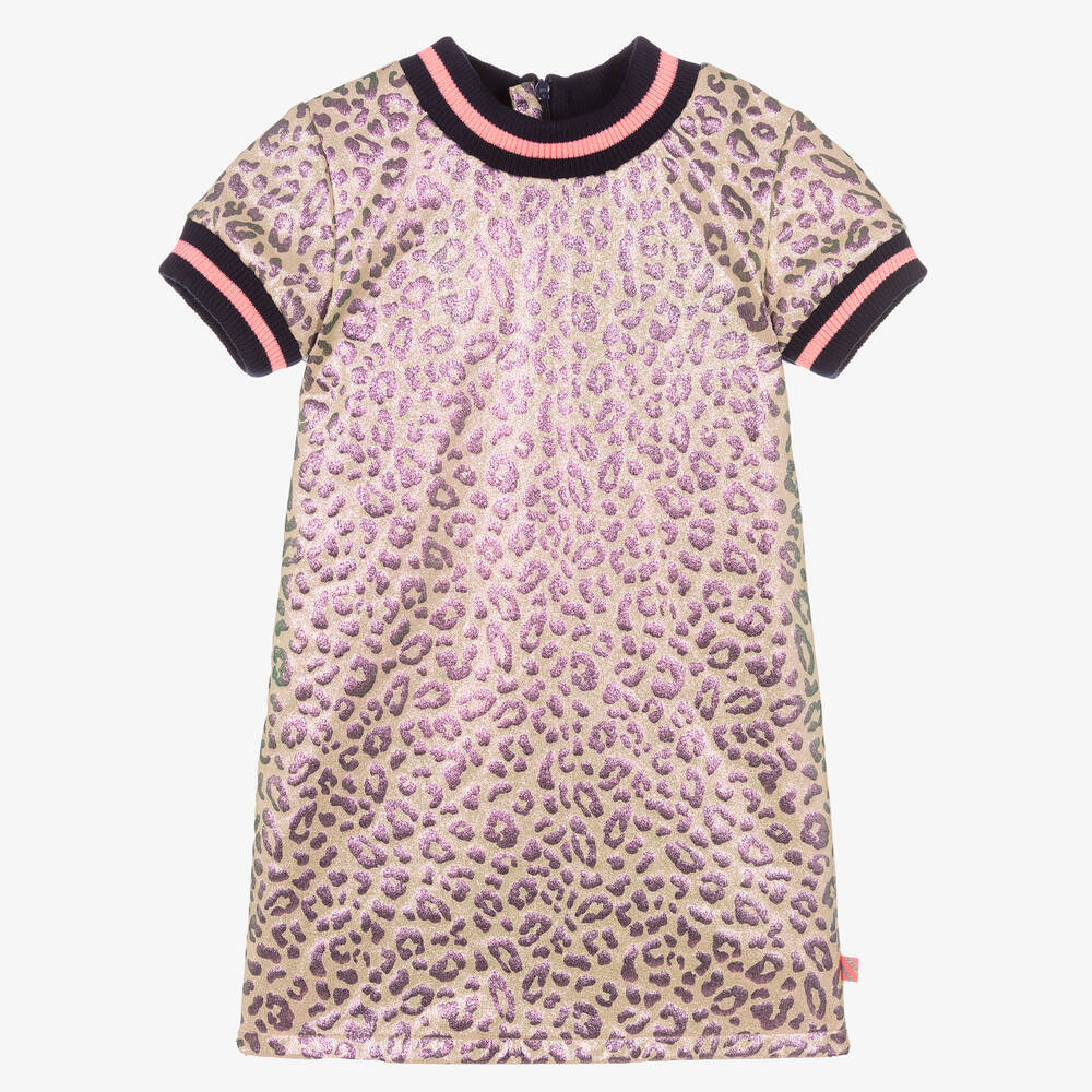 Billieblush - Girls Pink Leopard Print Dress | Childrensalon