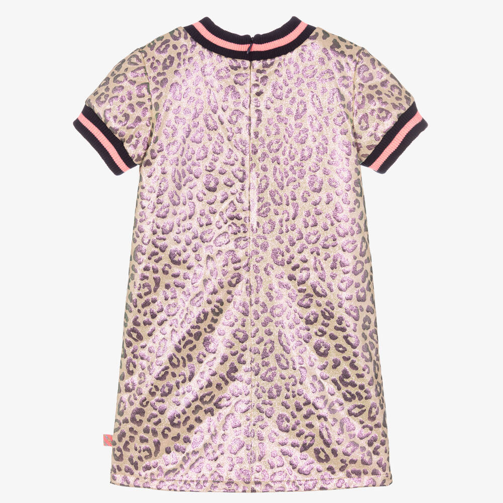 Billieblush-Розовое платье с леопардовым принтом для девочек | Childrensalon Outlet