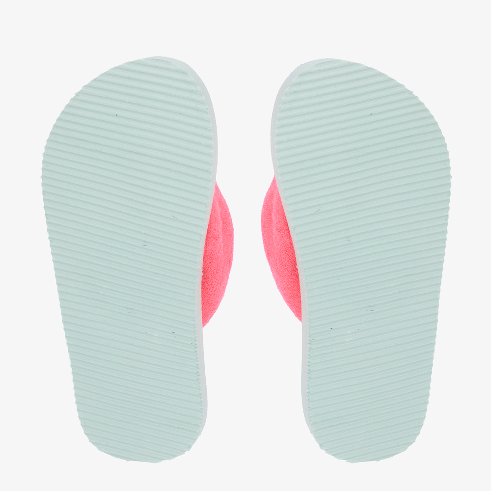 Billieblush-Girls Pink Logo Flip-Flops | Childrensalon Outlet
