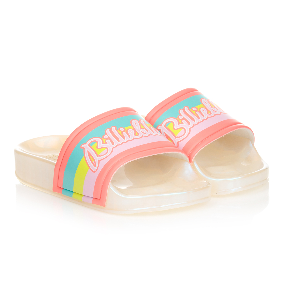 Billieblush - Girls Pink Logo Sliders | Childrensalon