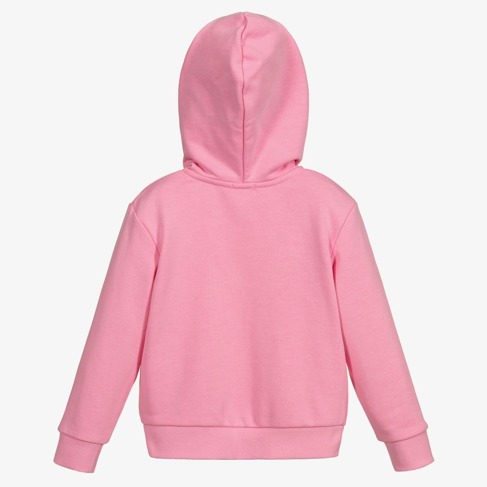 Billieblush-توب بسحّاب قطن جيرسي لون زهري للبنات | Childrensalon Outlet