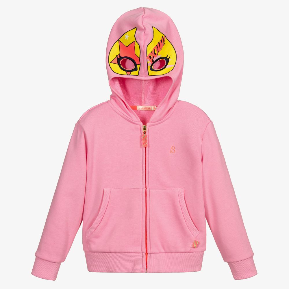 Billieblush - Rosa Masken-Reißverschlussoberteil (M) | Childrensalon