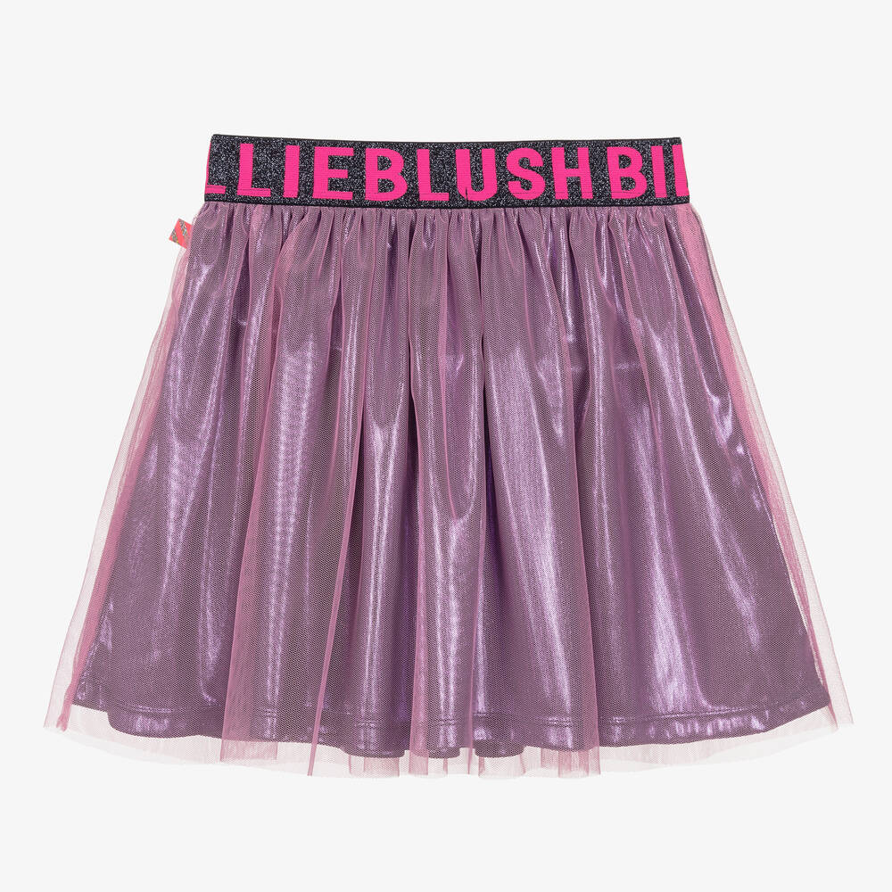 Billieblush-Girls Pink Mesh Skirt | Childrensalon Outlet