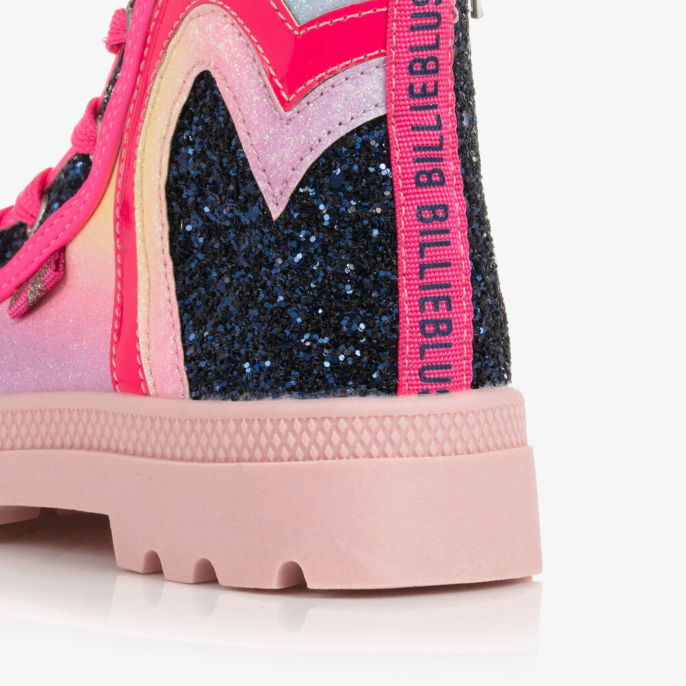 Billieblush-Розово-синие кроссовки с блестками | Childrensalon Outlet