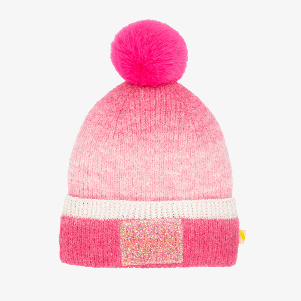 Billieblush-Шапка с помпоном градиентная розовая для девочек | Childrensalon Outlet