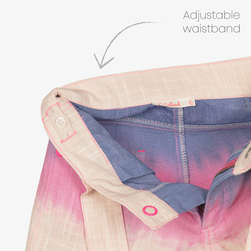 Billieblush-شورت قطن لون زهري وبنفسجي للبنات | Childrensalon Outlet