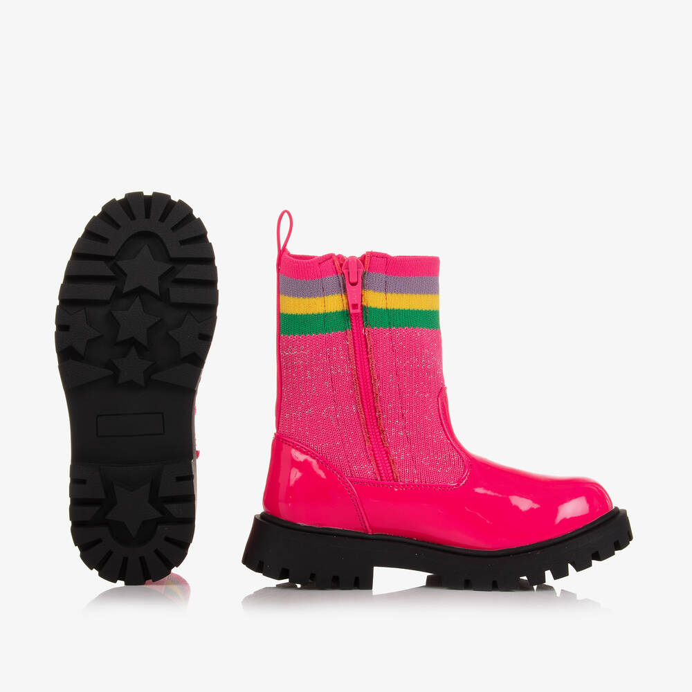 Billieblush-Розовые лакированные полусапожки | Childrensalon Outlet