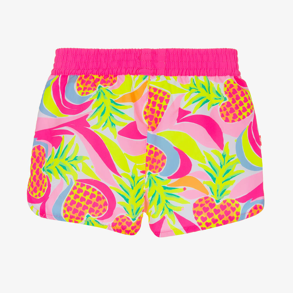 Pink pineapple swim trunks hot sale
