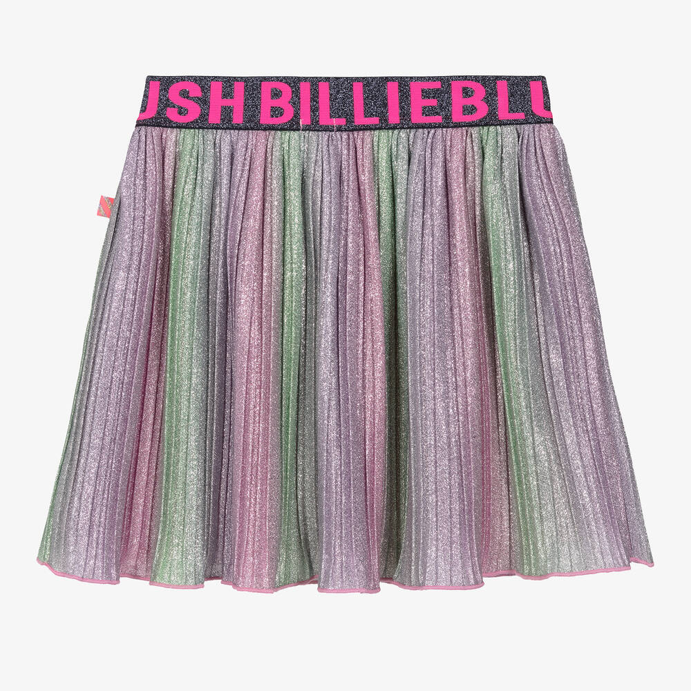 Billieblush-Girls Pink & Purple Glitter Pleated Skirt | Childrensalon Outlet