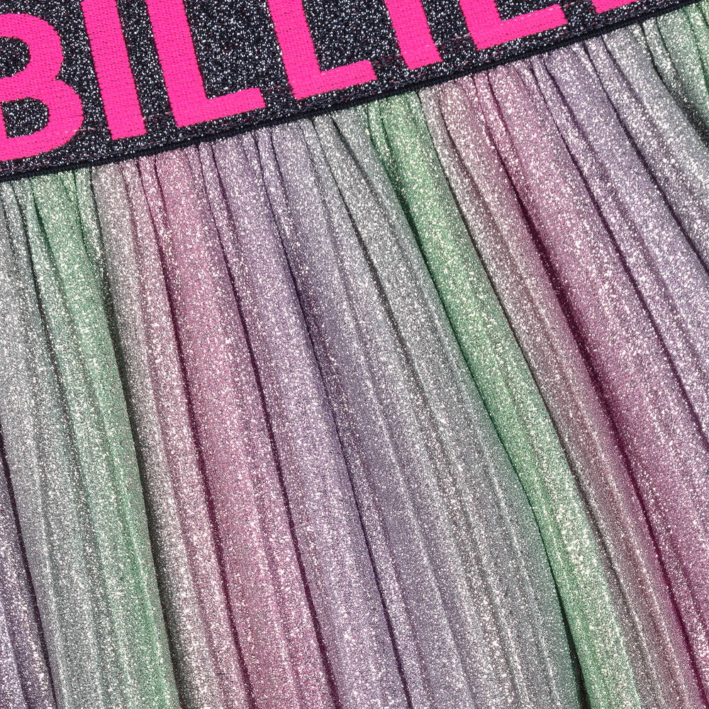 Billieblush-Girls Pink & Purple Glitter Pleated Skirt | Childrensalon Outlet