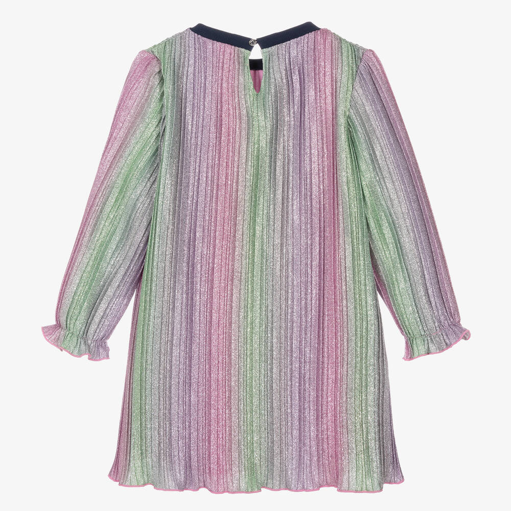 Billieblush-فستان لوريكس جيرسي لون زهري وبنفسجي | Childrensalon Outlet