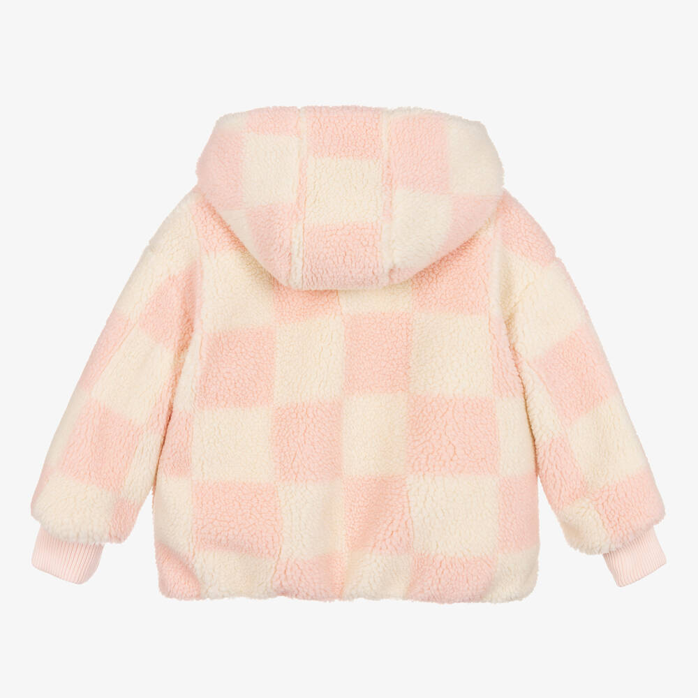 Billieblush-Girls Pink Reversible Hooded Jacket | Childrensalon Outlet