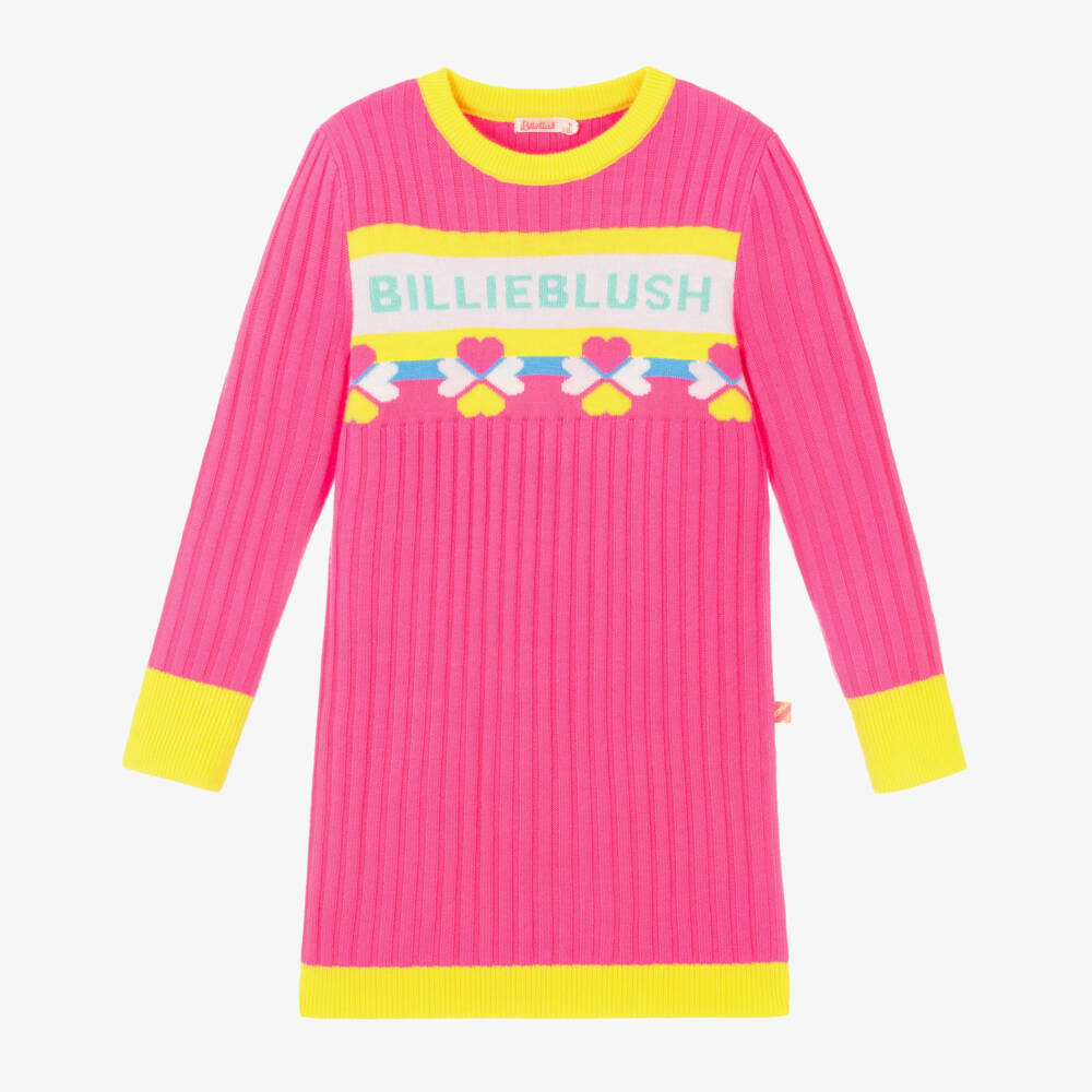 Billieblush-فستان محبوك لون زهري | Childrensalon Outlet